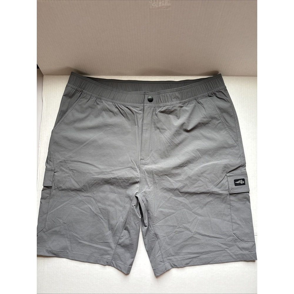 Reel Life men's gray comfort waist shorts size XXL line utility pockets - Picture 1 of 9